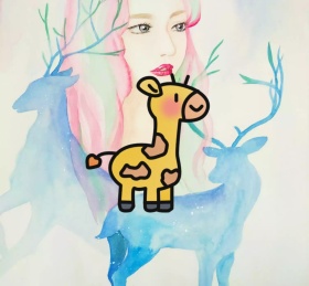 长颈鹿朋友圈封面