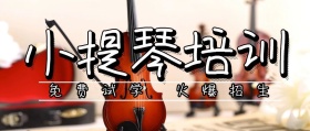 简约大气小提琴培训免费试学公众号封面