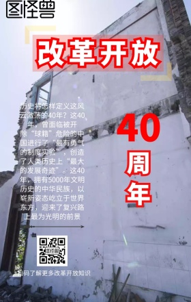 改革开放40周年手机海报