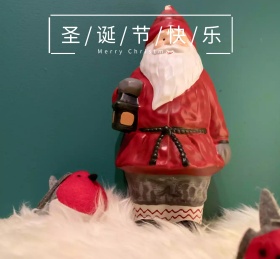 圣诞节快乐蓝色简约朋友圈封面