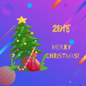 简洁的圣诞树公众号