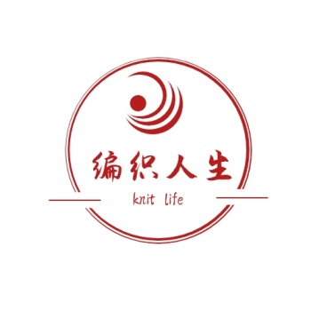红色简约手工编织店铺logo