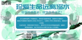 珍爱生命远离溺水背景墙