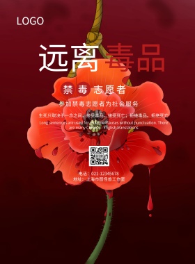 禁毒志愿者海报