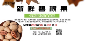 新鲜碧根果宣传海报
