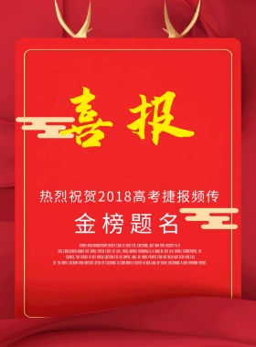 喜报海报