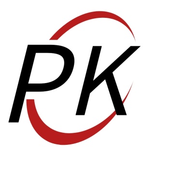 简约创意红色文字pklogo