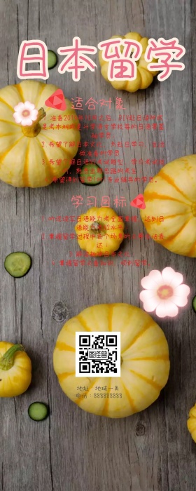 国外留学日语留学培训补习机构营销长图