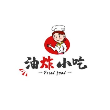 油炸小吃logo平面设计