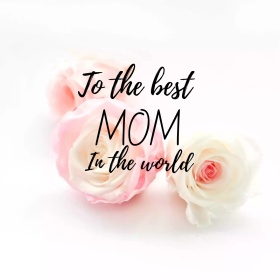 母亲节黑色花环简约创意公众号配图