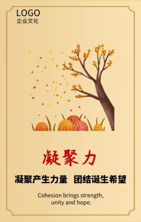 企业文化励志海报 