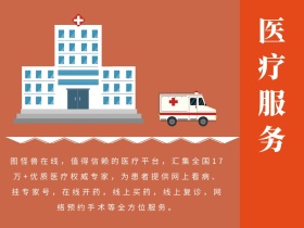 医疗服务橙色公众号配图
