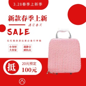 红色喜庆风产品春季上新直通车主图
