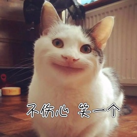 不伤心笑一个表情包