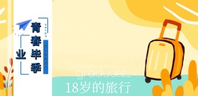 毕业季泰国泰国旅行创意简约营销海报