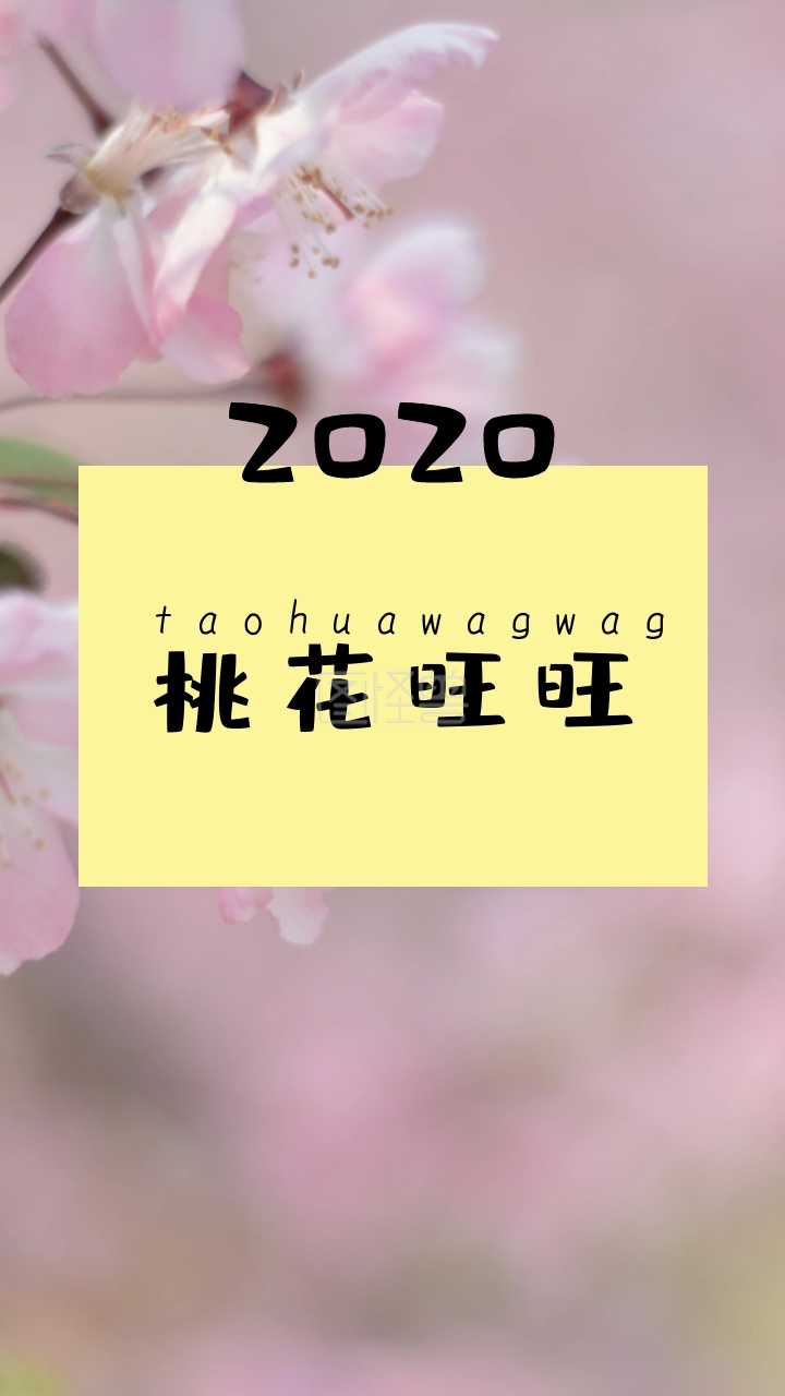 2019 桃花旺旺 taohuawagwag 开运壁纸
