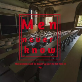 挽留教室红色文艺简约公众号正方形配图