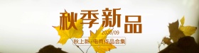 秋季上新banner商业促销海报设计