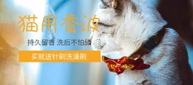 猫用香波宠物用品狂欢节banner图片
