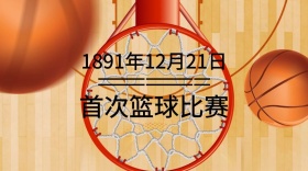 世界篮球日创意简约宣传公众号封面模板