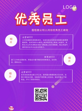 优秀员工绩效/员工照片展示
