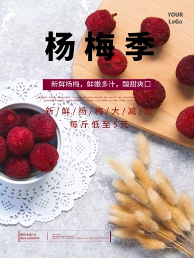 杨梅季水果海报