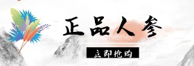 正品人参中国风简约banner