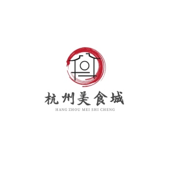 杭州美食城古风logo设计