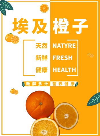 橙子海报