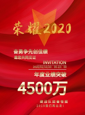 4500万 邀您共同见证 年度业绩突破 奋勇争先创佳绩 图怪兽团队战绩 INVITATION 2019我们再出发！ 2019/02/10/20：00-23：00 喜报