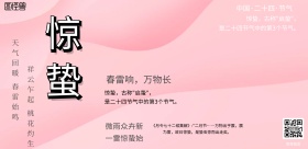 彩色创意惊蛰民俗海报横版