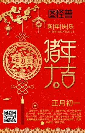 2019猪年新年