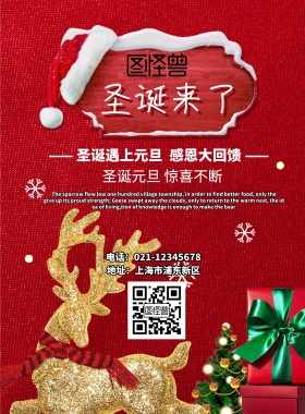 圣诞来了宣传海报