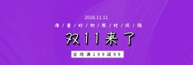 双十一淘宝促销简约直通车海报