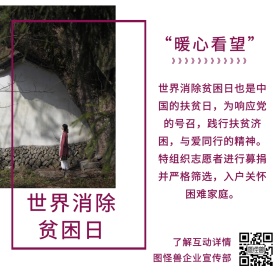 红色摄影世界消除贫困日企业活动公众号配图