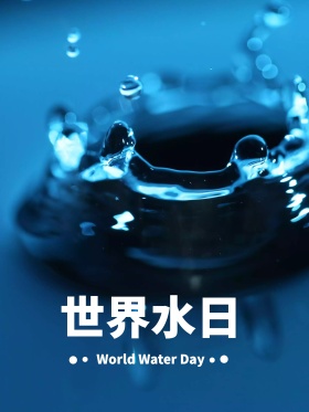 322世界水日海报 公益宣传 公益