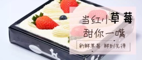 新鲜草莓公众号封面