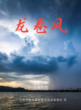 龙卷风灾害宣传海报