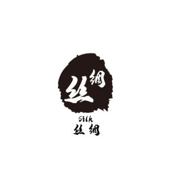 古风水墨丝绸logo