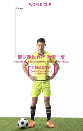 俄罗斯世界杯激情一夏紫色简约手机海报