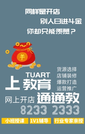 电商淘宝天猫运营培训教育宣传招生手机海报