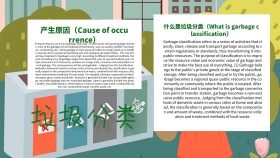 英语小报 垃圾分类简约请在自然手抄报