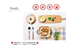 早安早餐美好的一天白简约b公众号横版配图