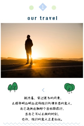 简约文艺闺蜜旅行公众号配图模板