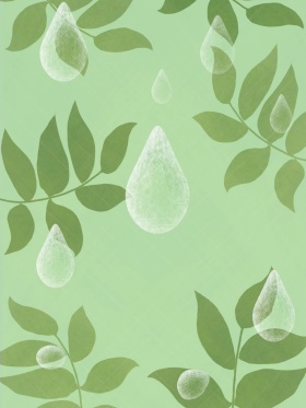 水墨风传统节气24节气雨水海报