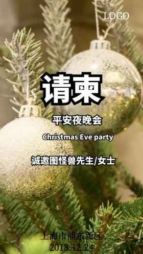 平安夜晚会邀请