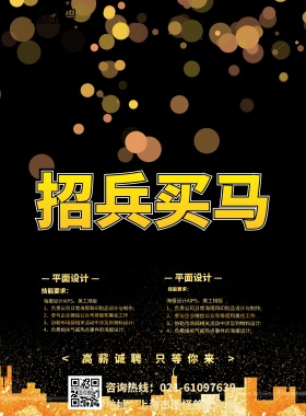 人员选拔招聘海报