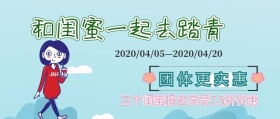 清明节踏青绿色公众号封面
