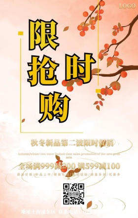 限时抢购海报