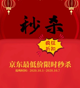 京东限时秒杀活动宣传海报